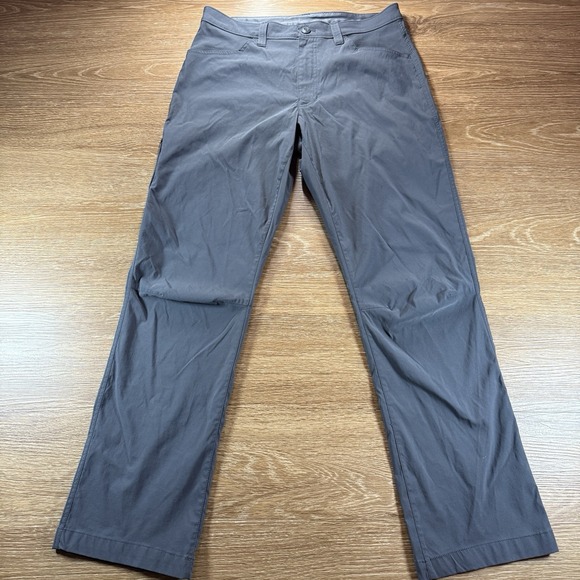 Eddie Bauer Men's Tech Pants 32x30 Gray Nylon Spandex Stretch Hiking Outdoor - Picture 1 of 9